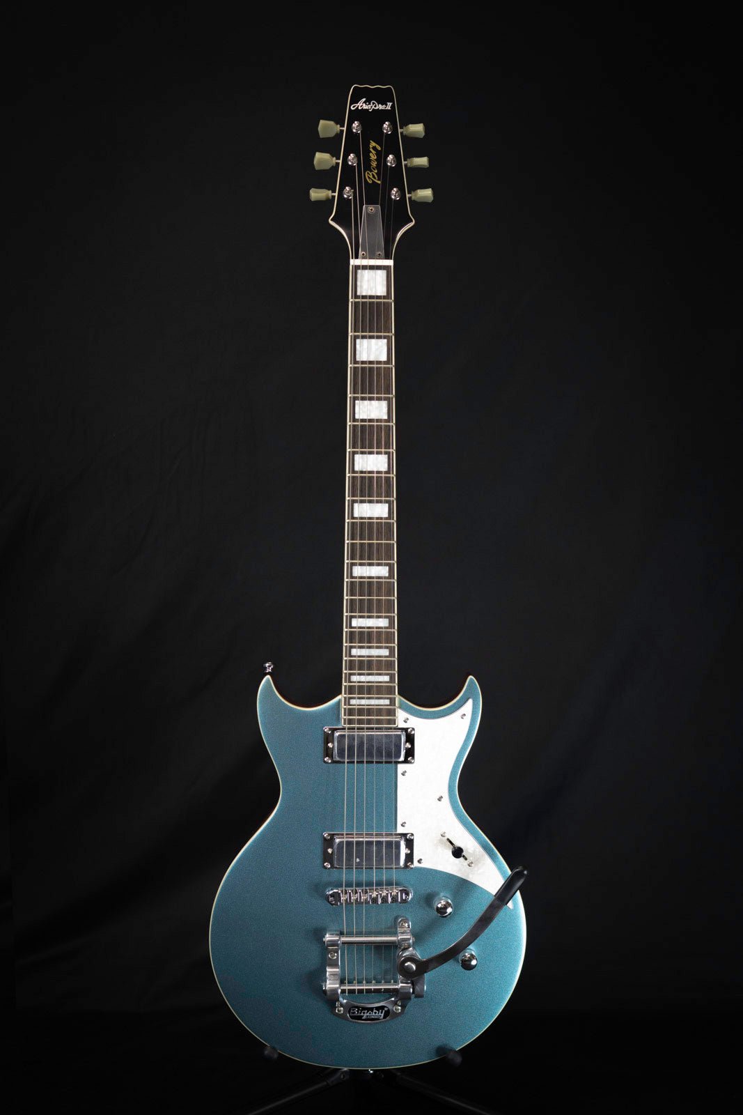 Aria 212 MK2 Bowery Chambered Electric Guitar (Phantom Blue) - Electric Guitars - Aria