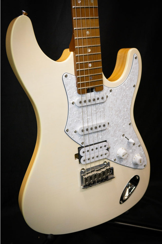 Aria Pro II 714 MkII Nashville Marble White Electric Guitar - Electric Guitars - Aria