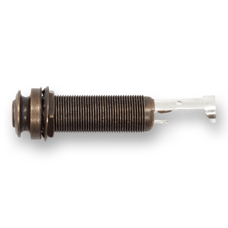 Barrel Jack Socket for Acoustic Guitar Endpin with Strap Nut (Various Finishes) - Parts - WM Guitars