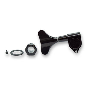 Bass Machine Head Right Handed Set 4IL (For Left Handed Bass or Reverse Headstock, Black or Chrome) - Parts - WM Guitars