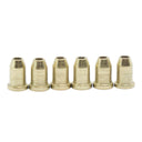 Conical String Through Ferrules x6 (Various Finishes) - Parts - WM Guitars