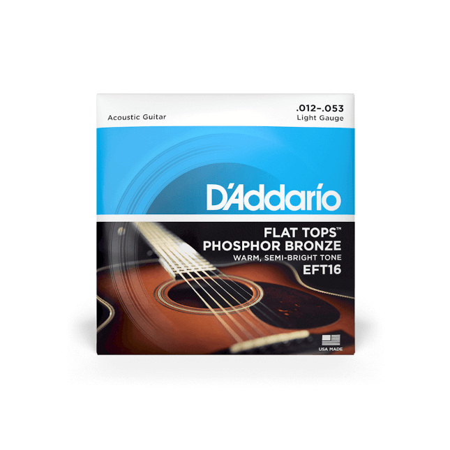 D'Addario Flat Tops Phosphor Bronze Acoustic Strings - Strings - D'Addario