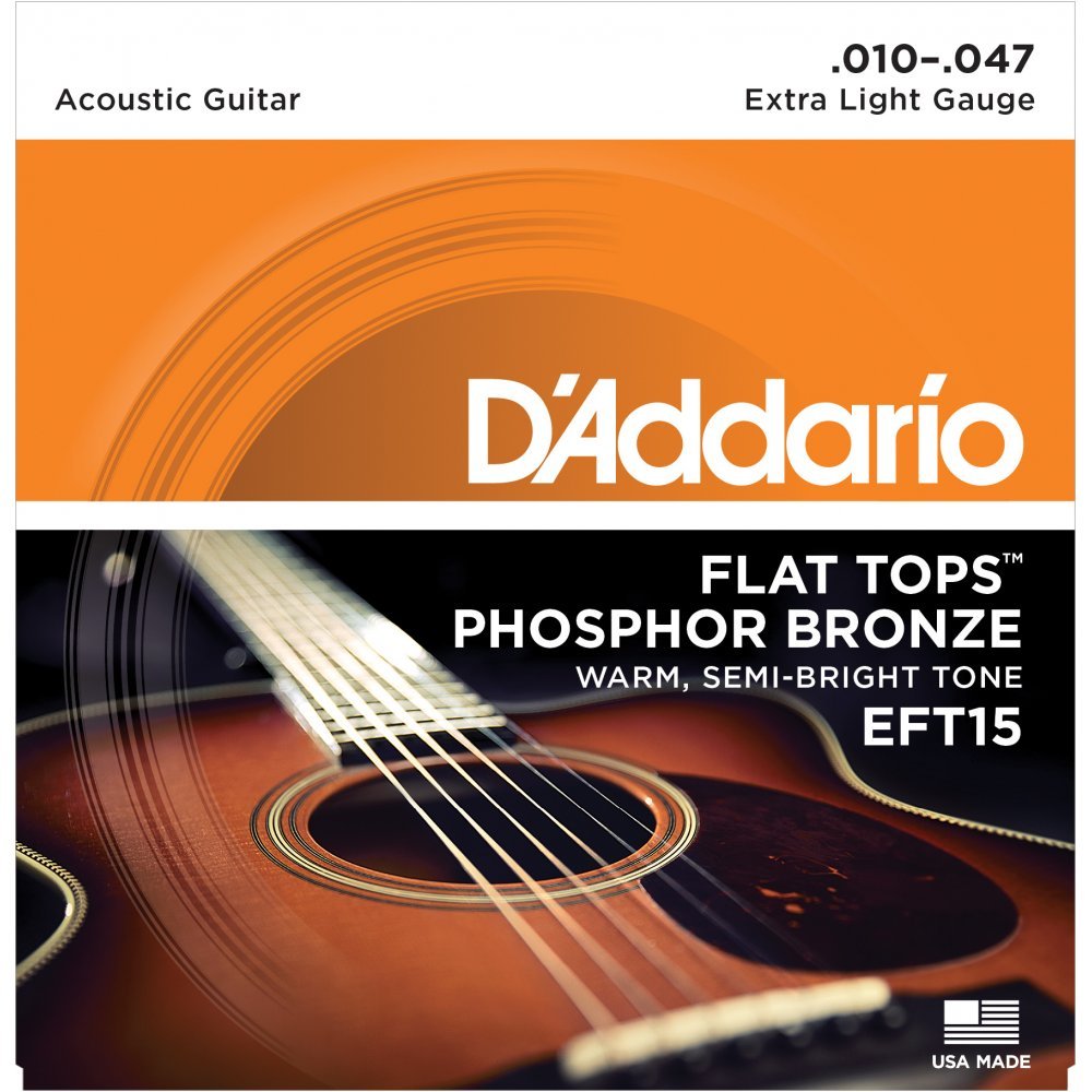 D'Addario Flat Tops Phosphor Bronze Acoustic Strings - Strings - D'Addario