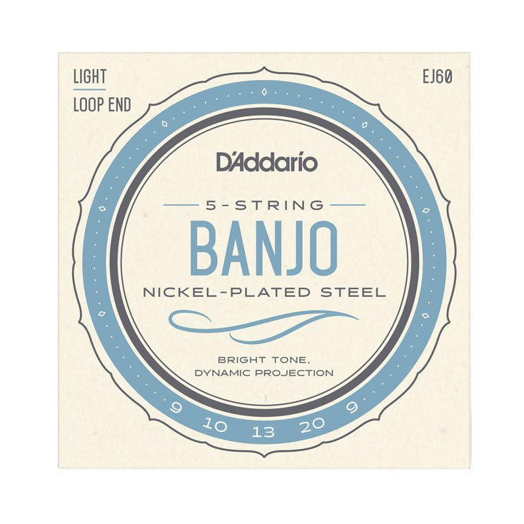 D'Addario Nickel Plated Steel Banjo Strings - Strings - D'Addario