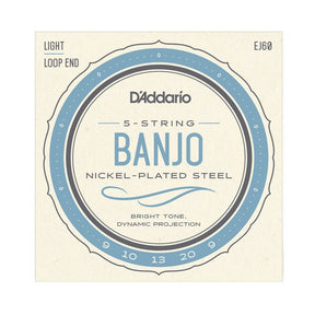 D'Addario Nickel Plated Steel Banjo Strings - Strings - D'Addario