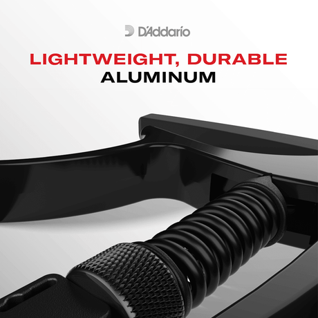 D'Addario Tri Action Capo (Black) - Capos - D'Addario