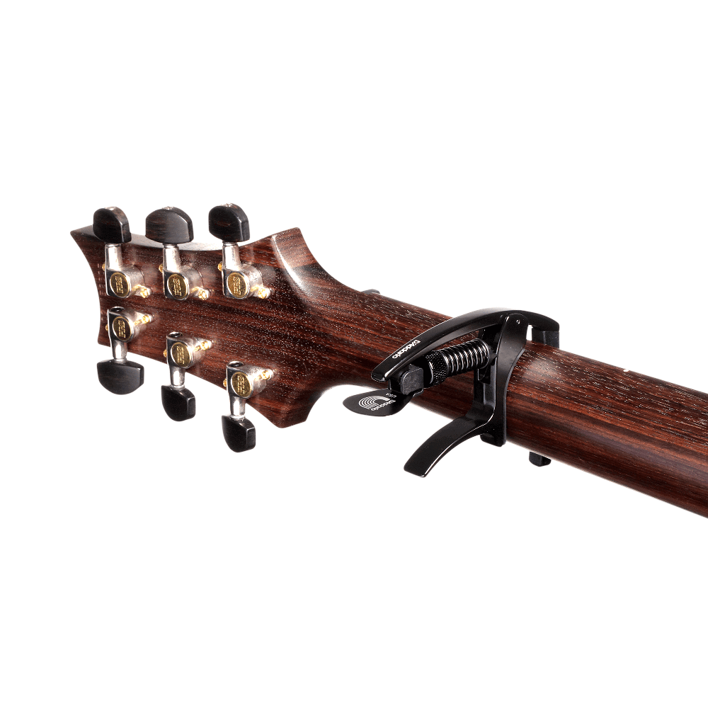 D'Addario Tri Action Capo (Black) - Capos - D'Addario