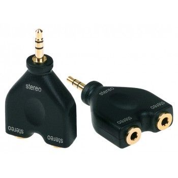 Die Hard Adaptor (Male 3.5mm Jack - 2x Female 3.5mm Jack Splitter) - Adapter - Proel