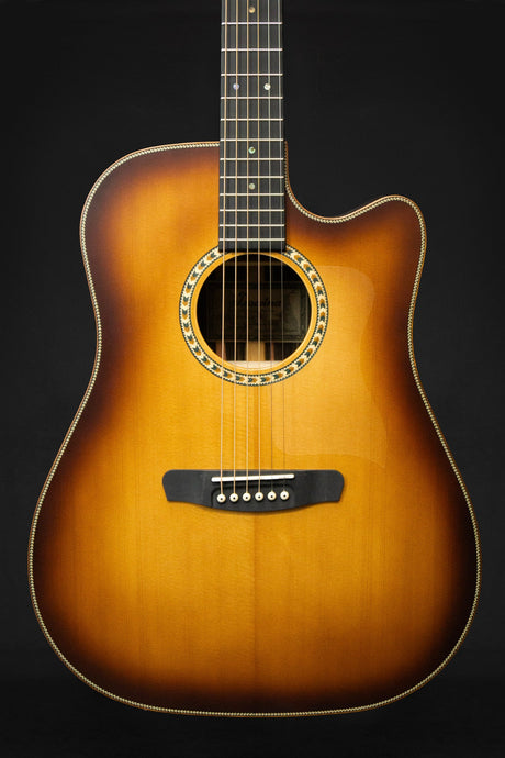 Dowina Danubius DCE Light Burst Antique Series Electro - Acoustic Guitar - Acoustic Guitars - Dowina