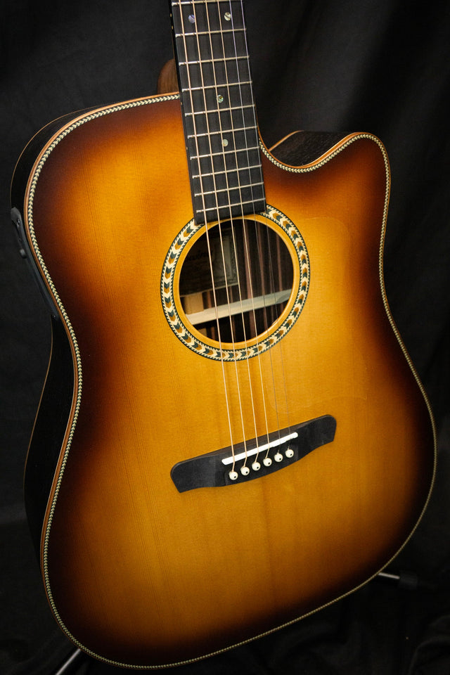 Dowina Danubius DCE Light Burst Antique Series Electro - Acoustic Guitar - Acoustic Guitars - Dowina