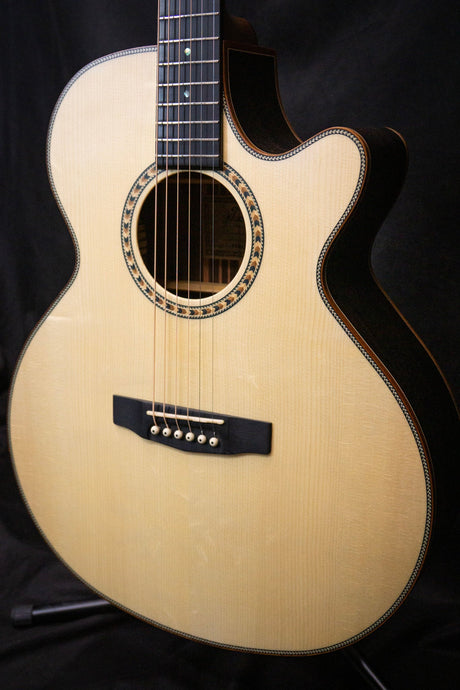 Dowina Danubius GAC Dolomite Spruce Antique Series Acoustic Guitar - Acoustic Guitars - Dowina