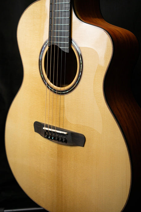 Dowina Macacanba GAC TS Vintage Series Acoustic Guitar (Torrified Spruce & Macacanba) - Acoustic Guitars - Dowina