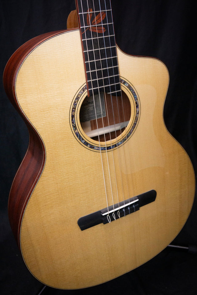 Dowina Padauk HC Master Series Hybrid Guitar (Thermo Cured Swiss Spruce & Padauk) - Acoustic Guitars - Dowina