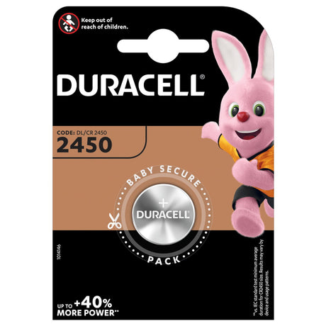 Duracell DL2450 Battery CR2450 - Batteries - Duracell