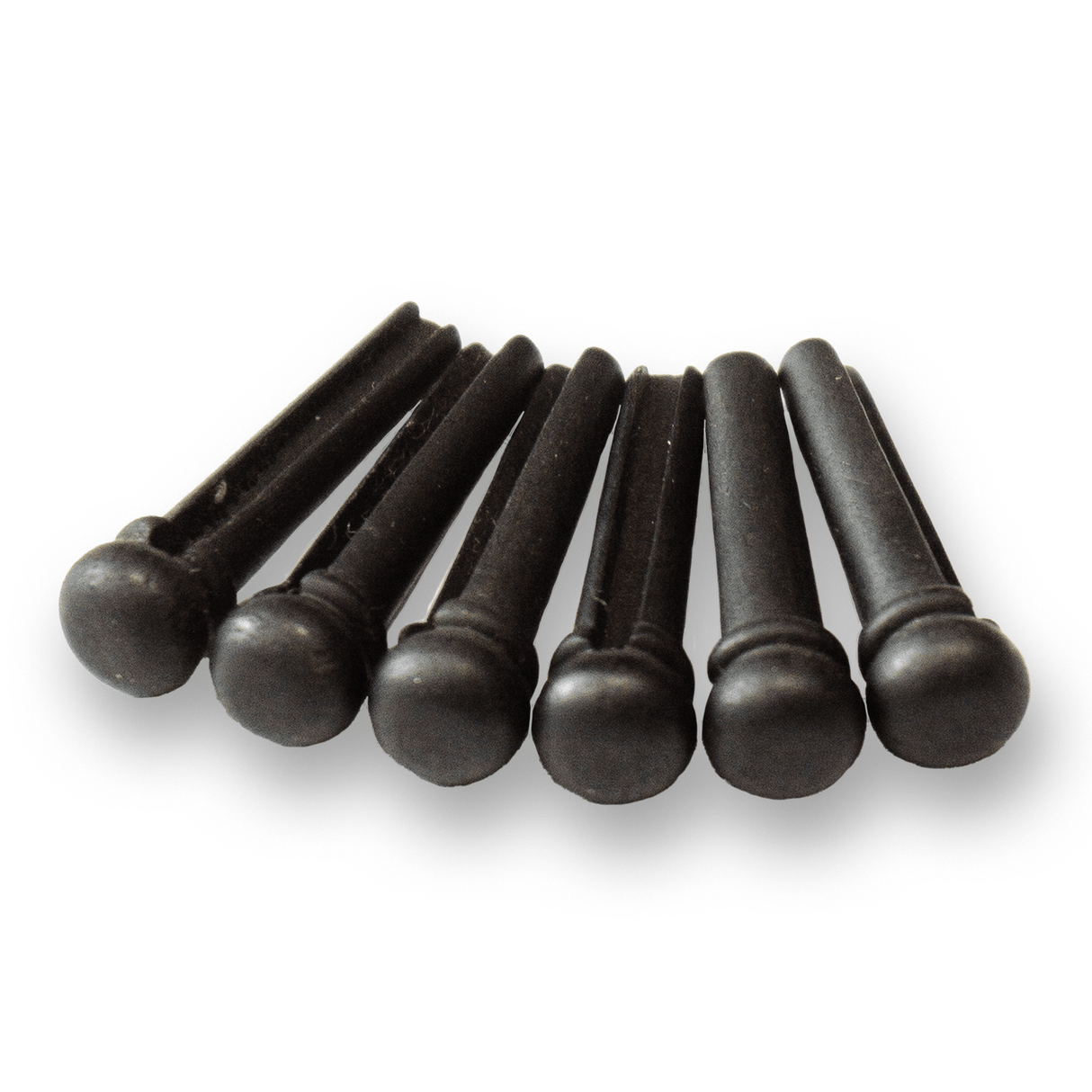 Ebony Bridge Pins x6 (No Dot) - Parts - WM Guitars