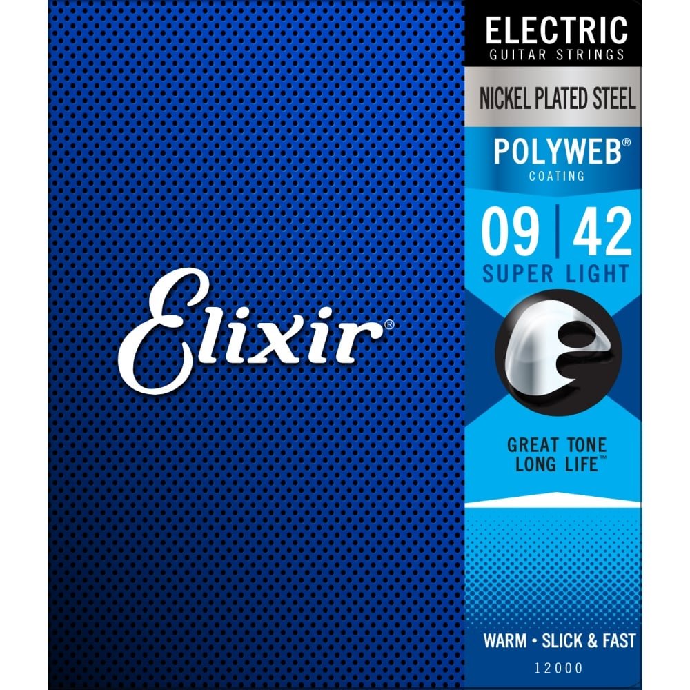 Elixir Nickel Plated Steel Electric Strings - Polyweb - Strings - Elixir