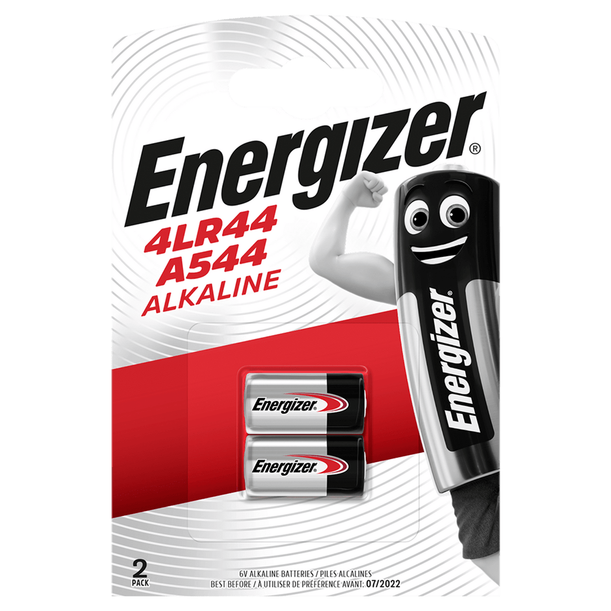 Energizer 4LR44 6V Alkaline Batteries A544 (2 Pack) - Batteries - Energizer