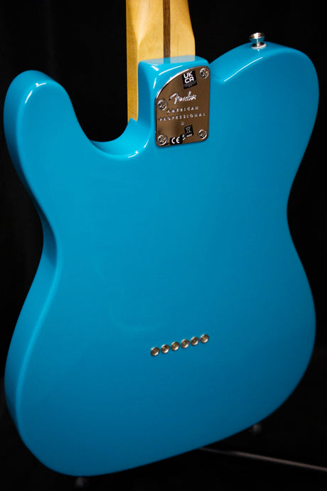 Fender American Professional II Telecaster Miami Blue 22' (Pre - Owned) - Electric Guitars - Fender
