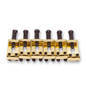 Folded Stainless Steel Saddles (Various Finishes & String Spacings) - Parts - WM Guitars