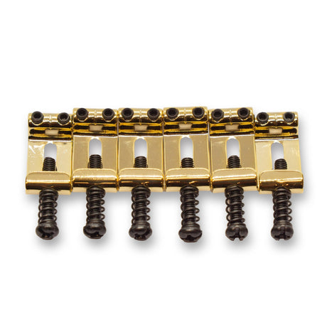 Folded Stainless Steel Saddles (Various Finishes & String Spacings) - Parts - WM Guitars