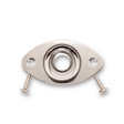 Jack Plate Oval 2 Hole (Various Finishes) - Parts - WM Guitars