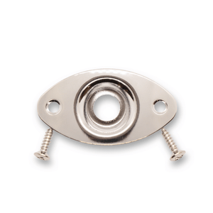 Jack Plate Oval 2 Hole (Various Finishes) - Parts - WM Guitars