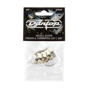 Dunlop Nickel Silver Thumb & Fingerpick Set - .025"