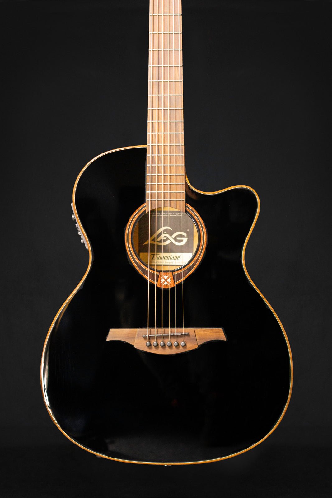Lâg Tramontane 118 Slim Electro Acoustic Guitar (Black) - Acoustic Guitars - Lâg
