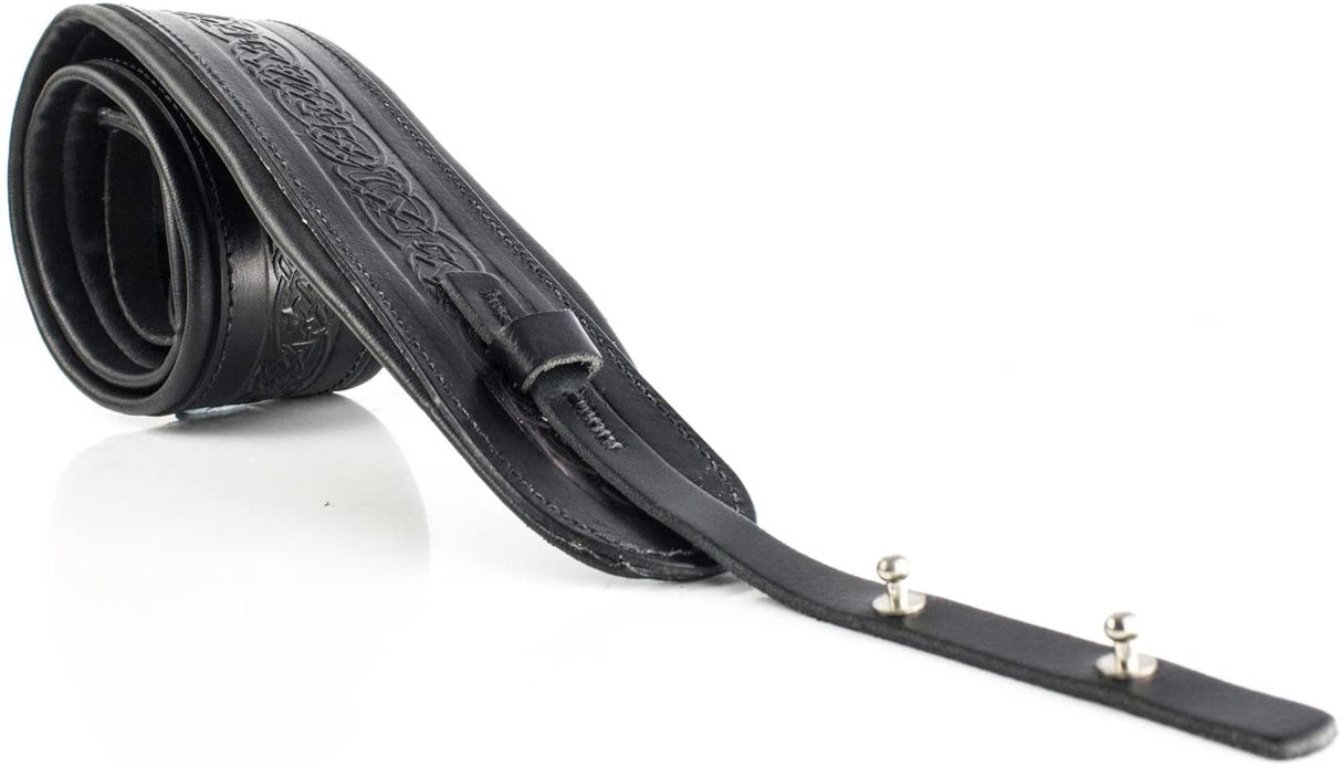 Leathergraft Celtic Padded Embossed Banjo Strap - Straps - Leathergraft