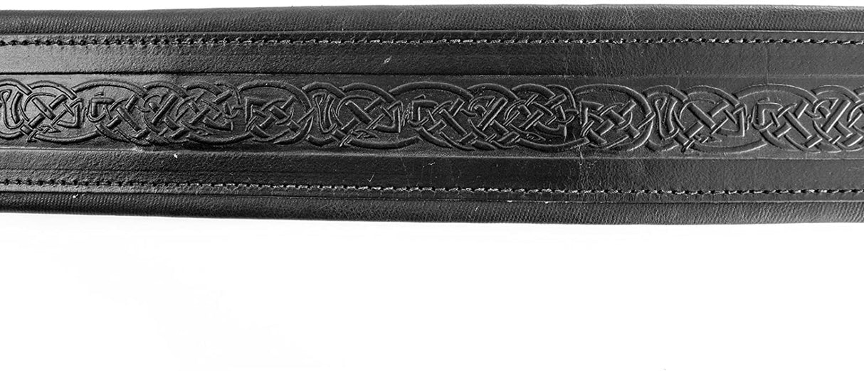 Leathergraft Celtic Padded Embossed Banjo Strap - Straps - Leathergraft