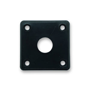 Les Paul Style Jack Plate (Black) - Parts - WM Guitars