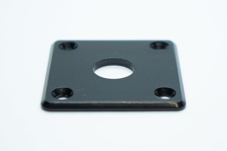 Les Paul Style Jack Plate & Screws Set (Black) - Parts - WM Guitars