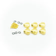 Machine Head Buttons and Fittings x 6 Gotoh Style Gold - Parts - WM Guitars