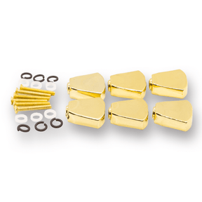Machine Head Buttons and Fittings x6 Keystone/Tulip (Various Finishes) - parts - WM Guitars