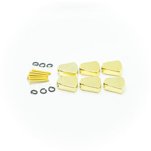 Machine Head Buttons and Fittings x6 Keystone/Tulip (Various Finishes) - parts - WM Guitars