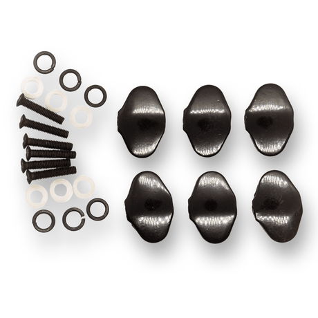 Machine Head Buttons and Fittings x6 Kluson Style (Various Finishes) - parts - WM Guitars