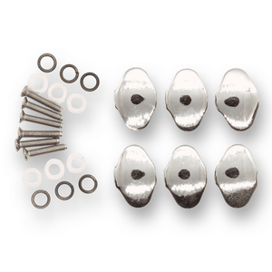 Machine Head Buttons and Fittings x6 Kluson Style (Various Finishes) - parts - WM Guitars