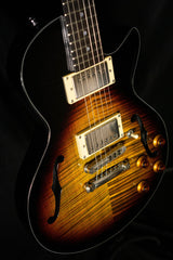 Maybach Little Wing Flat top Cutaway Havanna Tobacco Aged - Electric Guitars - Maybach