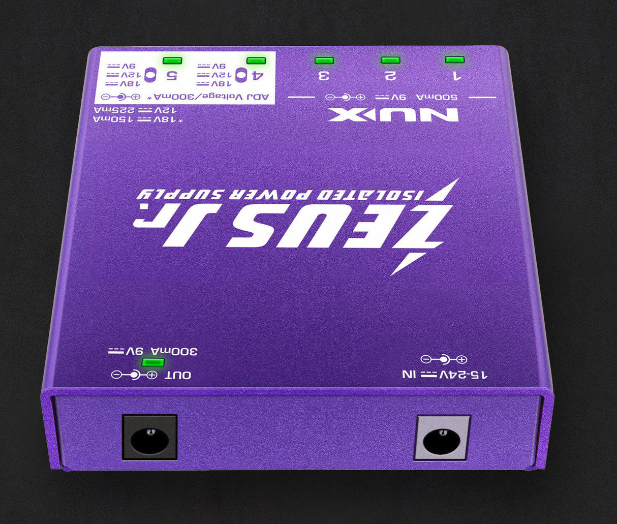 NU-X Zeus Jr. Pedal Power Supply - Six Outputs