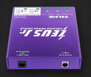 NU-X Zeus Jr. Pedal Power Supply - Six Outputs
