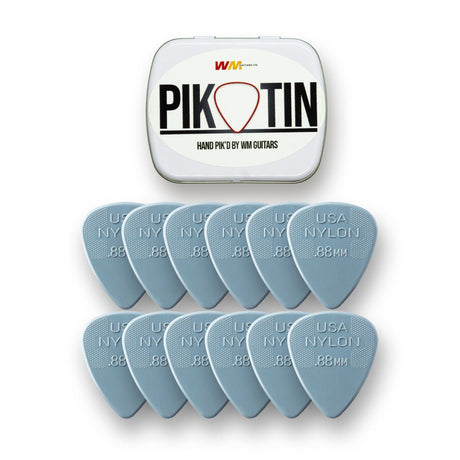 PikTin by WM Guitars 12x Dunlop Nylon Standard Picks (Multiple Sizes) - Picks - WM Guitars
