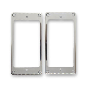 Plastic Humbucking Pickup Rings (Chrome) - WM Guitars