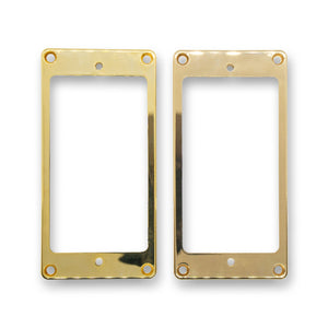 Plastic Humbucking Pickup Rings (Gold) - WM Guitars