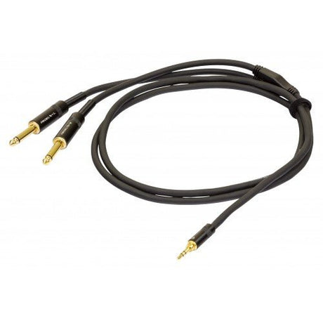 Proel Challenge Series Audio Cables (3.5mm Jack - 2x 6.3mm Mono Jacks) - Cables - Proel