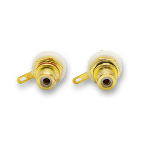RCA Female Jack Pair - Chassis Mount - Parts - WM Guitars