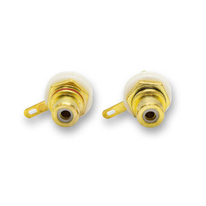 RCA Female Jack Pair - Chassis Mount - Parts - WM Guitars