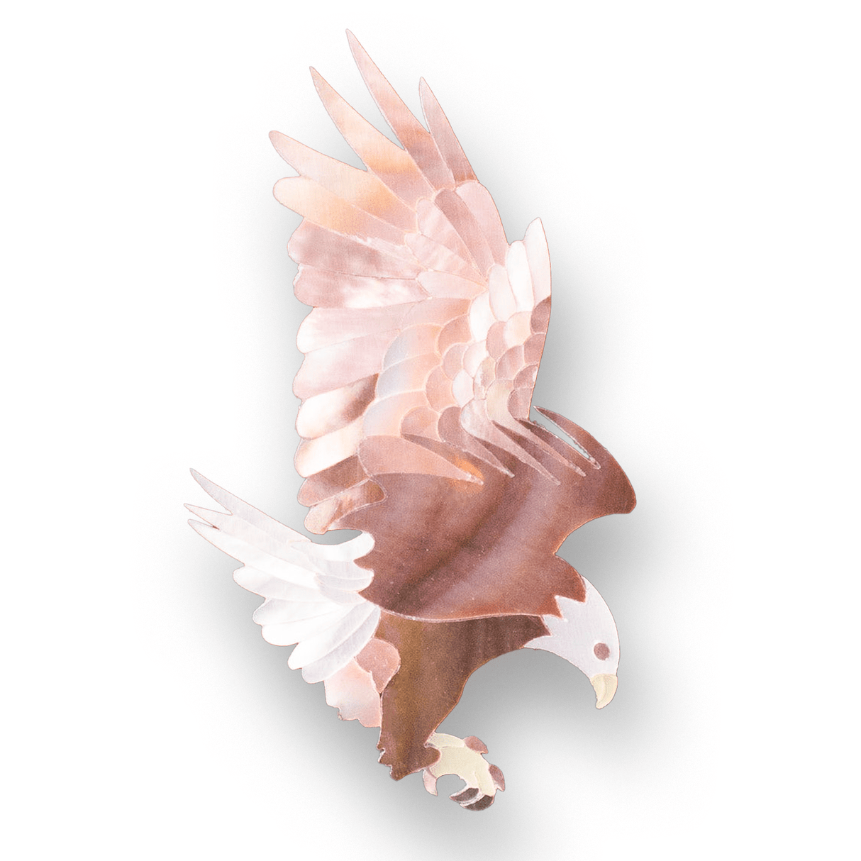 Real Abalone & Mother of Pearl Eagle Inlay - Parts - WM Guitars