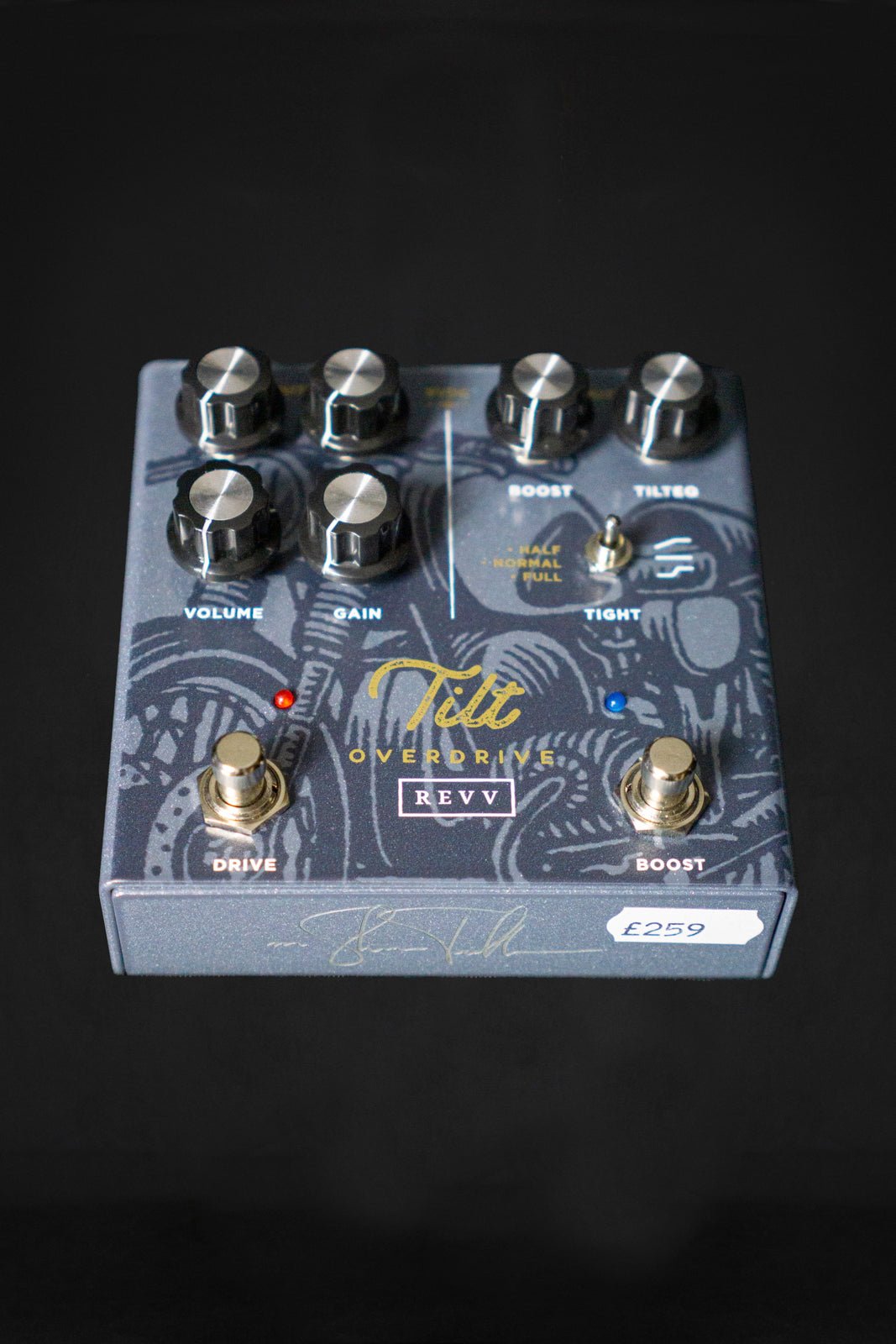 REVV Tilt Dual Overdrive Shawn Tubbs Signature Pedal WM Guitars