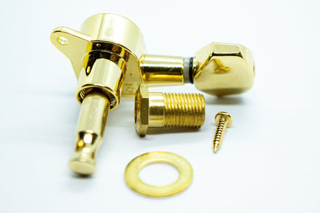 Right Side Machine Head Replacements x 6 (Gold) - WM Guitars