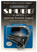 Shubb C7 Partial Steel String Capo - Capos - Shubb